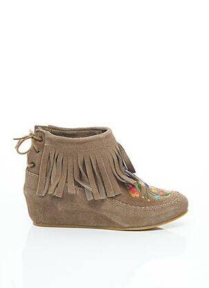 Bottines/Boots beige BEE.FLY pour femme