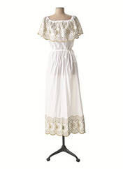 Robe longue blanc VALERIE KHALFON pour femme seconde vue