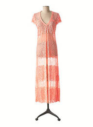 Paréo légère et transparente rose VALERIE KHALFON femme