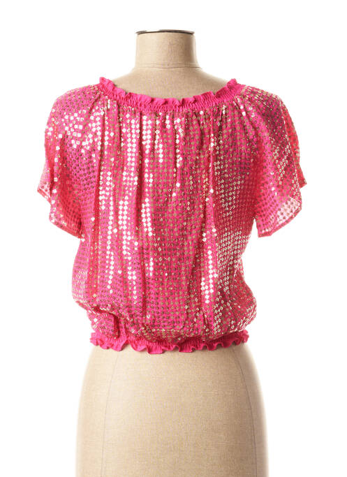 Top rose #OOTD pour femme