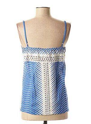 Top manches bretelles ajustables bleu VALERIE KHALFON femme