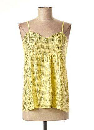 Top manches bretelles ajustables jaune VALERIE KHALFON femme
