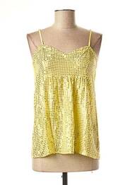 Top manches bretelles ajustables jaune VALERIE KHALFON femme