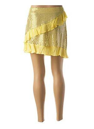 Jupe courte taille normale jaune VALERIE KHALFON femme