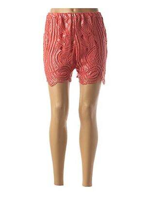 Short coupe droite orange VALERIE KHALFON femme