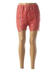 Short coupe droite orange VALERIE KHALFON femme