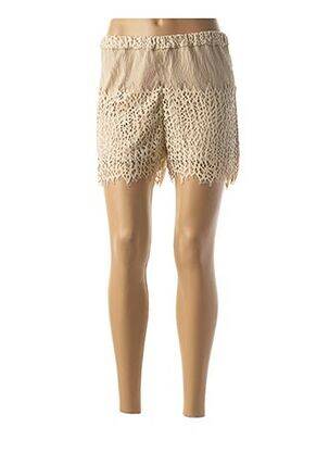 Short coupe fluide beige VALERIE KHALFON femme