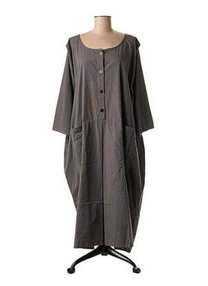Robe longue gris BARBARA LANG pour femme
