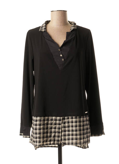 Tunique manches longues noir MC PLANET pour femme