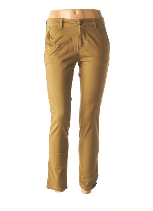 Pantalon slim taille basse taille basse vert #RED/LEGEND femme