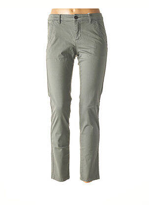 Pantalon chino tissage popeline taille normale gris RED LEGEND femme