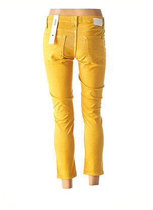 Pantalon 7/8 stretch taille basse jaune RED LEGEND femme