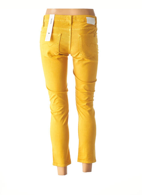 Pantalon 7/8 stretch taille basse jaune RED LEGEND femme