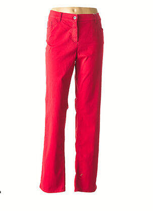 Pantalon droit stretch taille normale rouge GERRY WEBER femme