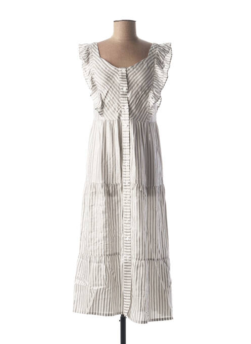 Robe longue blanc SUNCOO pour femme