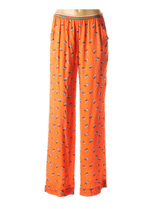 Pantalon droit orange CAP JULUCA pour femme