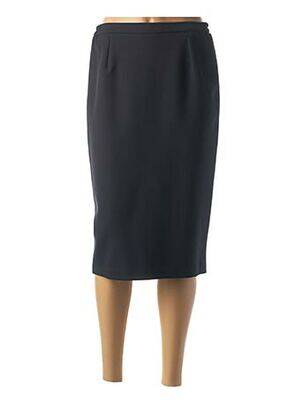 Jupe mi-longue stretch bleu FRANCE RIVOIRE femme