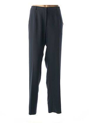 Pantalon droit stretch taille haute bleu FRANCE RIVOIRE femme