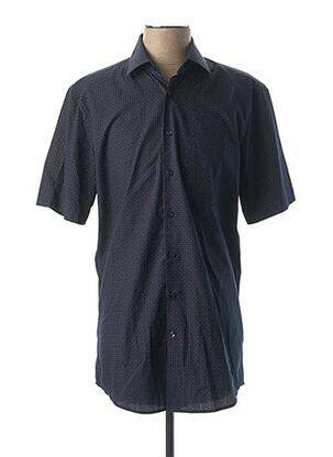Chemise manches courtes bleu SEIDEN STICKER pour homme