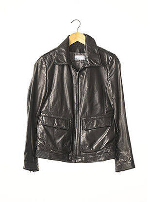 Veste en cuir poches noir PORSCHE femme