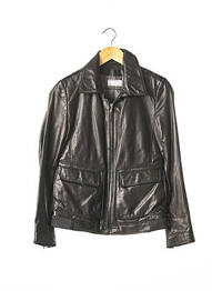 Veste en cuir poches noir PORSCHE femme