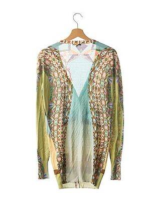 Gilet manches longues resserrée sur le bas vert ETRO  femme