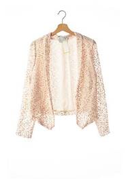 Gilet manches longues col châle blanc MAISON LEMOINE femme