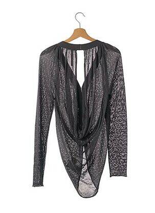 Gilet manches longues coupe cintrée gris NUDE femme