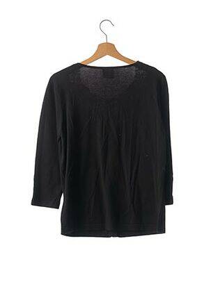 Gilet manches longues col rond noir SPARKLE BY ETINCELLE femme