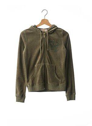 Veste casual col rond vert CHRISTIAN AUDIGIER femme