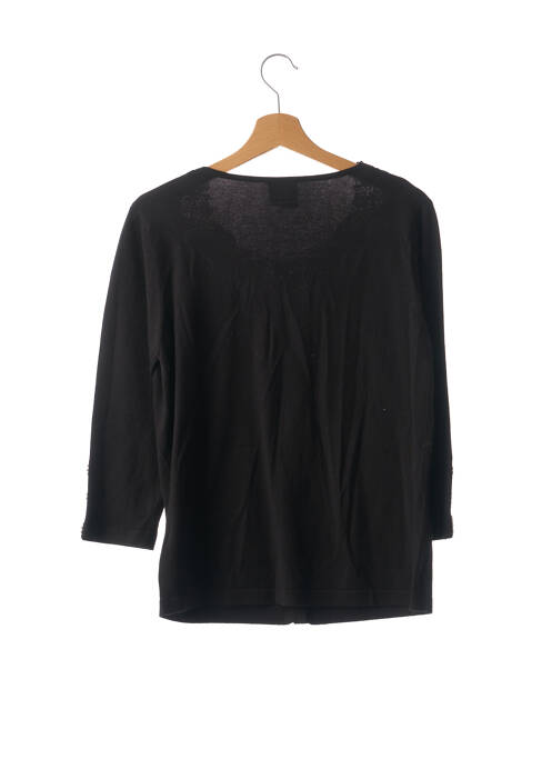 Gilet manches longues manches 3/4 noir SPARKLE BY ETINCELLE femme