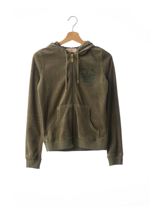 Veste casual col rond vert CHRISTIAN AUDIGIER femme