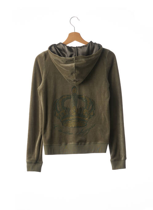Veste casual col rond vert CHRISTIAN AUDIGIER femme