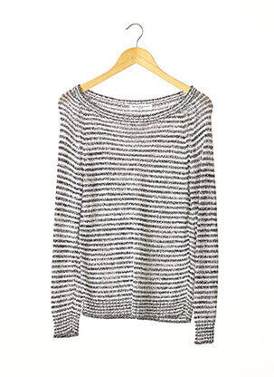 Pull coupe droite manches longues noir AMINA RUBINACCI femme