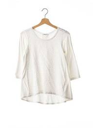 T-shirt manches 3/4 manches 3/4 blanc WHY femme