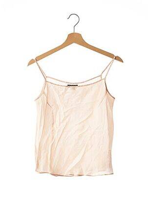 Top col carré fines bretelles rose ANNA BUI GALLERY femme