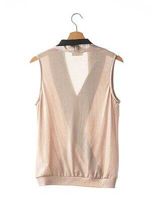 Top stretch sans manche beige BRANDEEZ femme