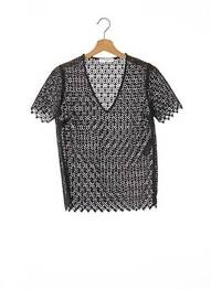 Top manches courtes manches courtes noir SANDRO femme