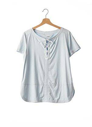 T-shirt coupe cintrée manches courtes bleu MARC CAIN femme