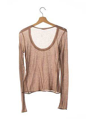 T-shirt manches longues manches longues marron MARNI femme