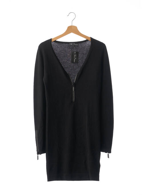 Robe pull noir NEUILLY CASHMERE pour femme