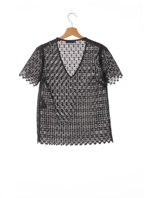 Top noir SANDRO pour femme