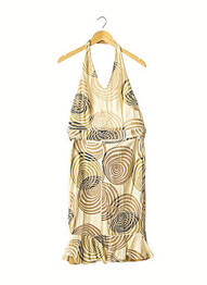 Ensemble jupe coupe cintrée jaune ESPRIT DE FAMILLE femme