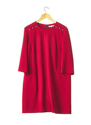 Robe mi-longue manches 3/4 manches 3/4 rouge GERARD DAREL femme