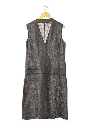 Robe mi-longue sans manche sans manche gris NITYA femme