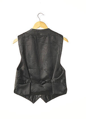 Gilet sans manche bi-matiére noir CHARLES DELAUNAY homme