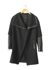 Manteau long noir PELLESSIMO pour femme seconde vue