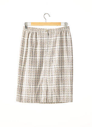 Jupe mi-longue taille à pinces gris WEILL femme