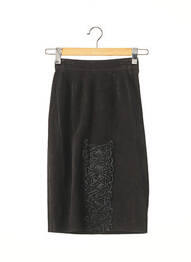 Jupe mi-longue taille à pinces noir NINA RICCI femme