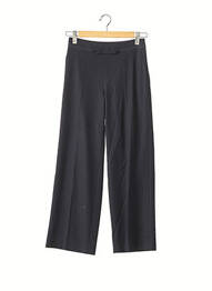 Pantalon large fermeture zip latéral taille haute bleu CAROLINA HERRERA femme